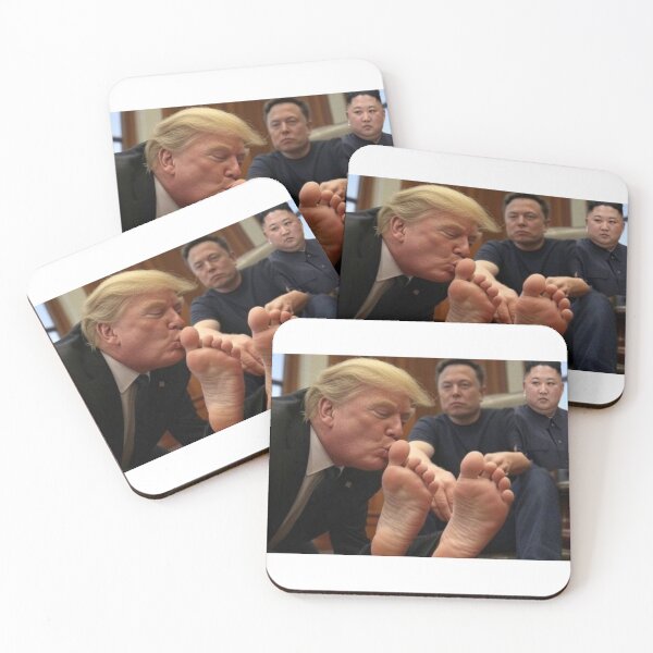 Item preview, Trump Kissing Elon Musk's Feet designed and sold by CrystalCoastNC.