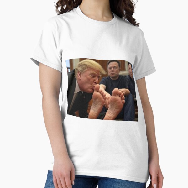 Item preview, Trump Kissing Elon Musk's Feet designed and sold by CrystalCoastNC.