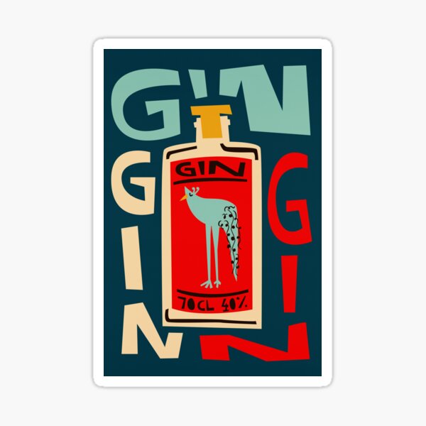 Item preview, Gin Gin Gin designed and sold by foxandvelvet.