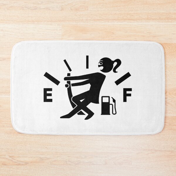 Item preview, Woman empty tank - no fuel - fuel gauge (black) designed and sold by VEB Ostladen.