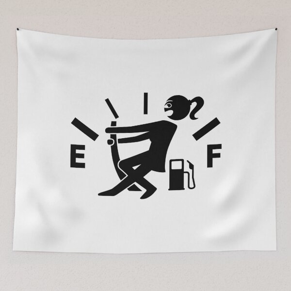 Item preview, Woman empty tank - no fuel - fuel gauge (black) designed and sold by VEB Ostladen.