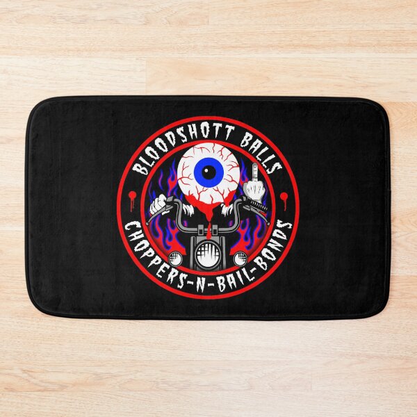 Item preview, BLOODSHOTT BALLS - CHOPPERS N BAIL BONDS designed and sold by Garden Of Nightmares.