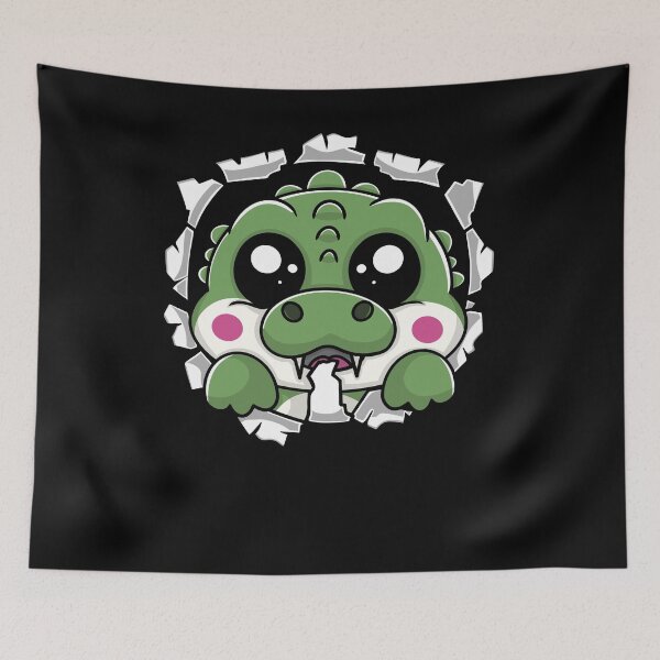 Item preview, Kawaii Alligator Chewing Through designed and sold by eternallygifted.