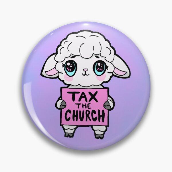 Item preview, Tax the Church - Separation of Church and State - Kawaii Illustration designed and sold by TweeSpark.
