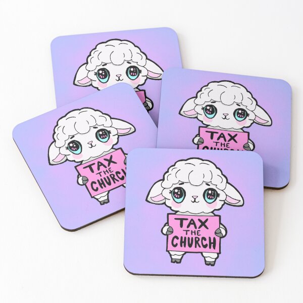Item preview, Tax the Church - Separation of Church and State - Kawaii Illustration designed and sold by TweeSpark.