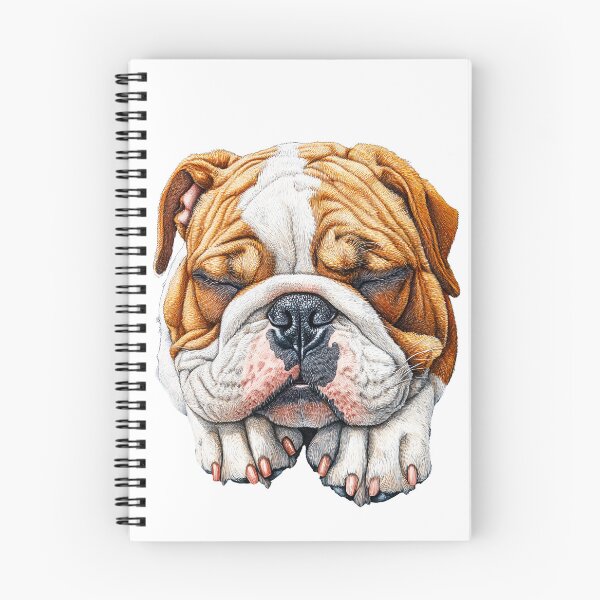 Item preview, Sleeping English Bulldog - Realistic Pet Art - cut out along the outlines  designed and sold by SteadyRolling.