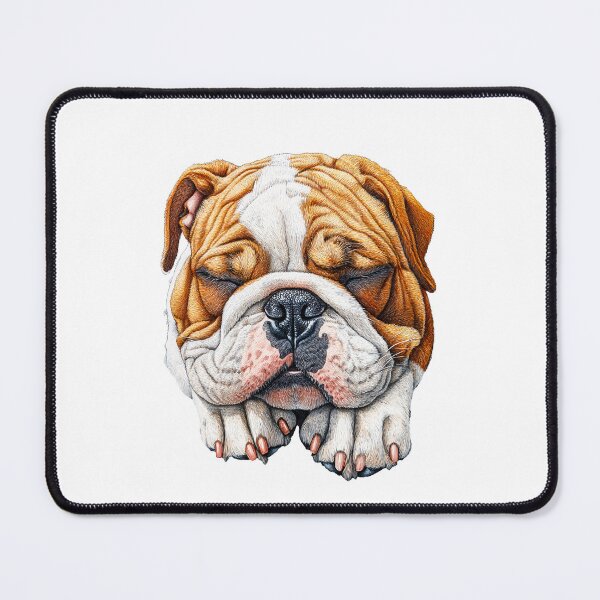 Item preview, Sleeping English Bulldog - Realistic Pet Art - cut out along the outlines designed and sold by SteadyRolling.