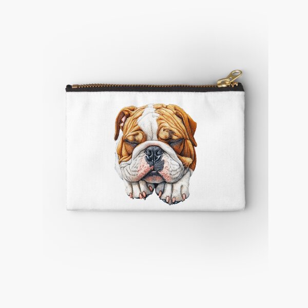Item preview, Sleeping English Bulldog - Realistic Pet Art - cut out along the outlines  designed and sold by SteadyRolling.