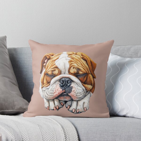 Item preview, Sleeping English Bulldog - Realistic Pet Art - cut out along the outlines designed and sold by SteadyRolling.