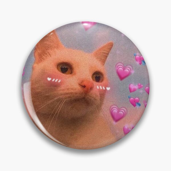 Item preview, cute cat with hearts designed and sold by clockstroke.