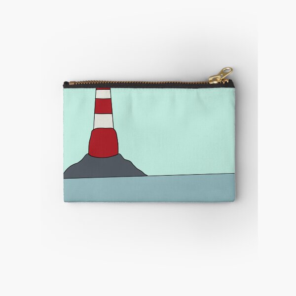 Item preview, Lighthouse in the Distance on Rocks in ocean designed and sold by shopzarajade.