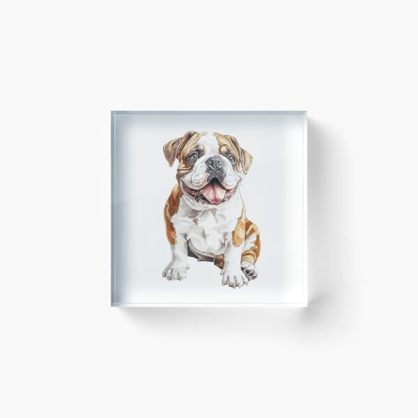 Item preview, Playful English Bulldog - cut out along the outlines 5 designed and sold by SteadyRolling.
