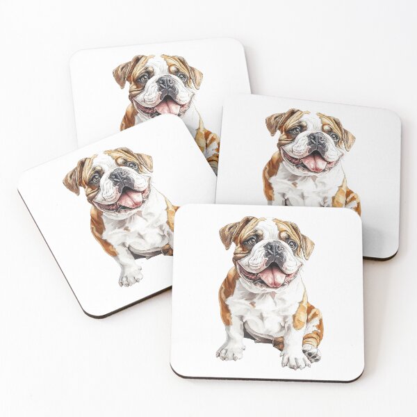 Item preview, Playful English Bulldog - cut out along the outlines 5 designed and sold by SteadyRolling.