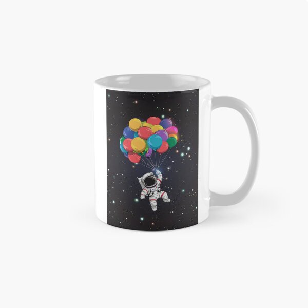 Item preview, Cute Baby Astronaut Floating in Space with Colorful Balloons designed and sold by Kids Art 4U.