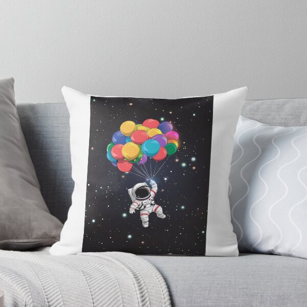 Item preview, Cute Baby Astronaut Floating in Space with Colorful Balloons designed and sold by Kids Art 4U.