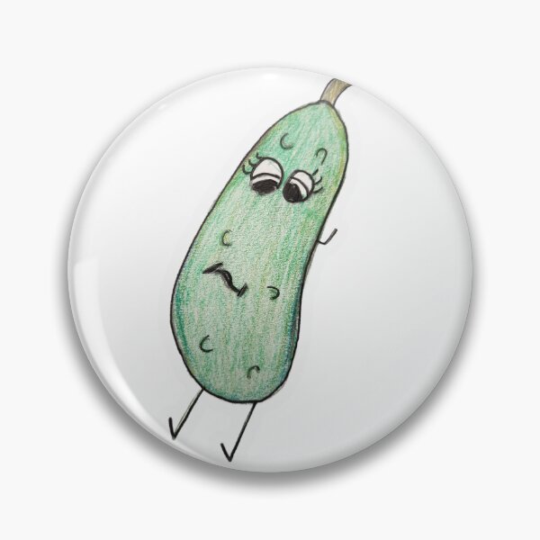 Item preview, Still pickle cartoon drawing designed and sold by Raineylanes.