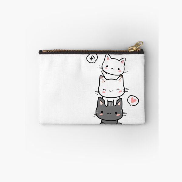 Item preview, Purrfect Hi – Stacked Cats Greeting designed and sold by GoldPerl.