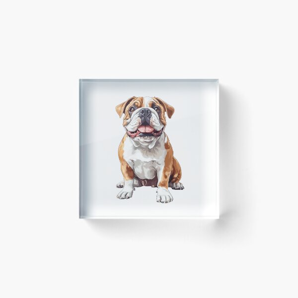 Item preview, Playful English Bulldog - cut out along the outlines 6 designed and sold by SteadyRolling.