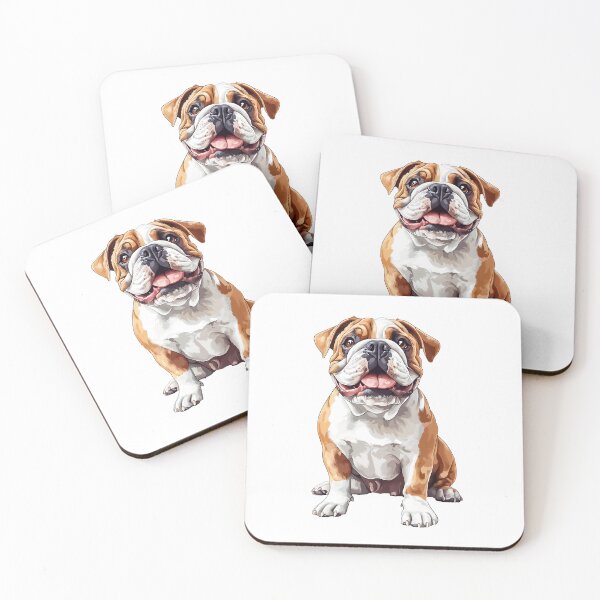 Item preview, Playful English Bulldog - cut out along the outlines 6 designed and sold by SteadyRolling.