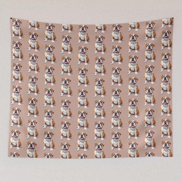 Item preview, Playful English Bulldog - cut out along the outlines 6 designed and sold by SteadyRolling.
