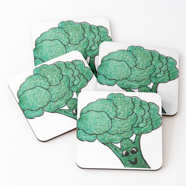 Item preview, Broccoli cartoon drawing designed and sold by Raineylanes.