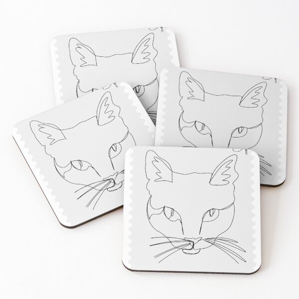 Item preview, Kitty Cat Post Stamp designed and sold by EJHArts.