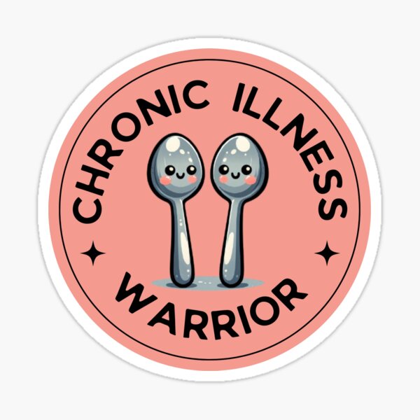 Item preview, Chronic Illness Warrior designed and sold by Whimsical Design Space.