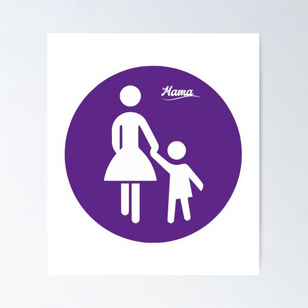 Item preview, Mother with child as traffic sign designed and sold by DirtyHandz.