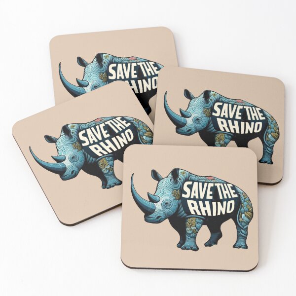 Item preview, Save The Rhino designed and sold by Myra365Art.