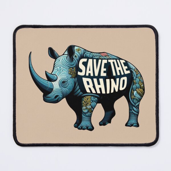 Item preview, Save The Rhino designed and sold by Myra365Art.