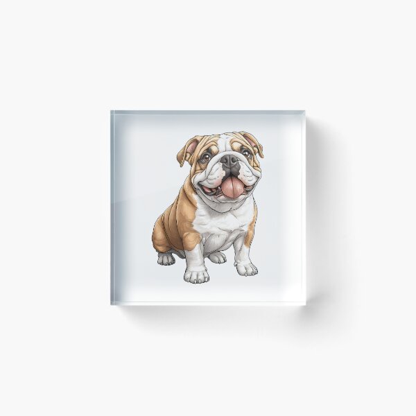 Item preview, Playful English Bulldog - cut out along the outlines 7 designed and sold by SteadyRolling.
