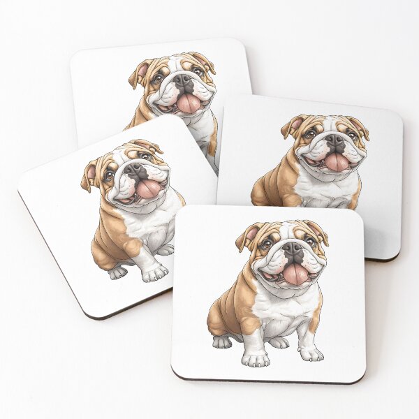 Item preview, Playful English Bulldog - cut out along the outlines 7 designed and sold by SteadyRolling.