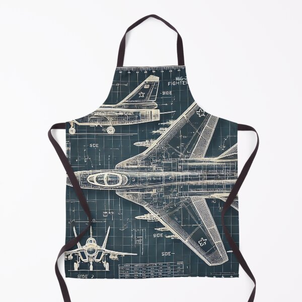 Item preview, MiG-29 Fighter Jet Blueprint Illustration designed and sold by Runway09.