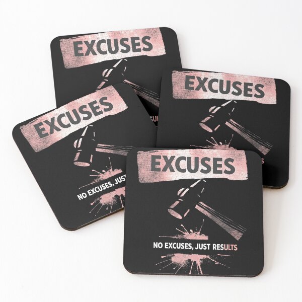 Item preview, No Excuses, Just Results designed and sold by FRADEX STORE.