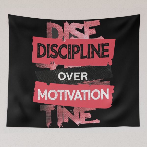 Item preview, DISCIPLINE OVER MOTIVATION designed and sold by FRADEX STORE.