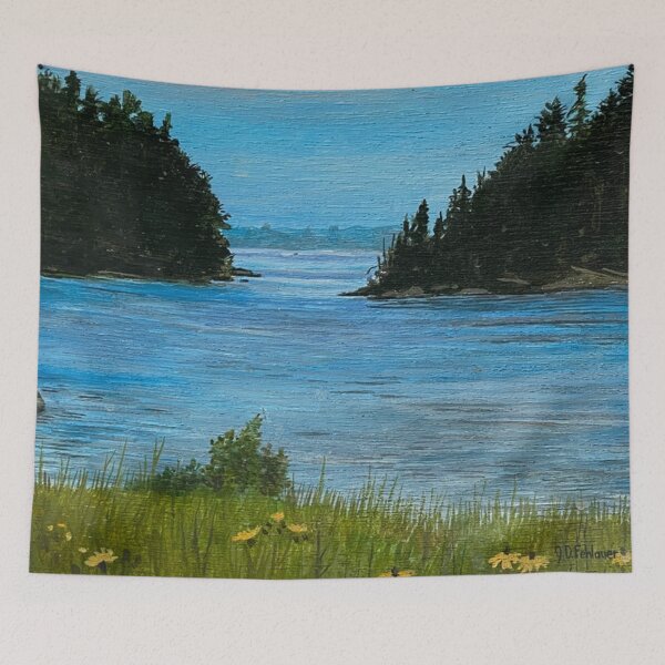 Item preview, Scenic View Down Harbor Way designed and sold by JDFehlauer.