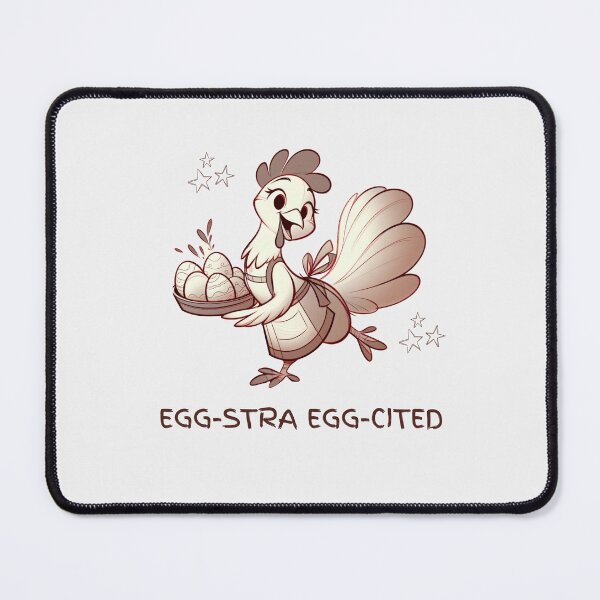 Item preview, Easter Chicken Egg Hunter - Egg-Stra Egg-cited - Minimalist Animal Art designed and sold by BeaverFriends.