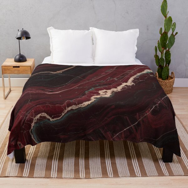 Item preview, Trendy Minimalist Marble Pattern Burgundy Dark Cherry Red designed and sold by LEILA ART SPACE.