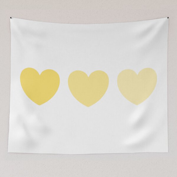Item preview, 3 Hearts - Yellow designed and sold by Lorelle Gifts.