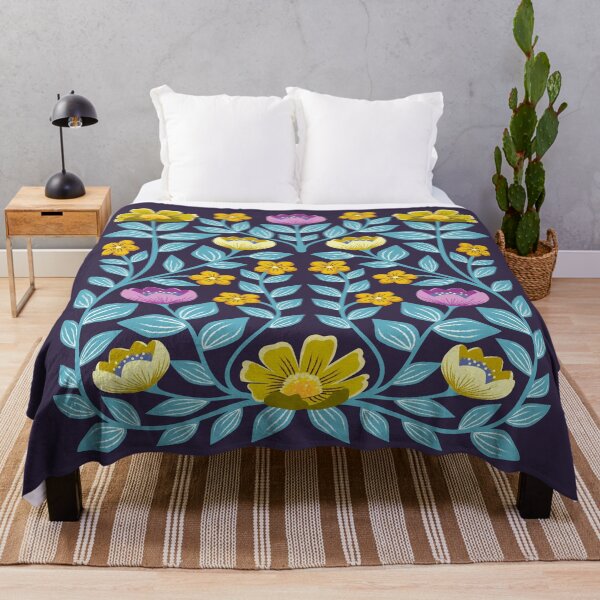Item preview, Colorful purple and yellow floral tulip design designed and sold by Jennifer Ladd.
