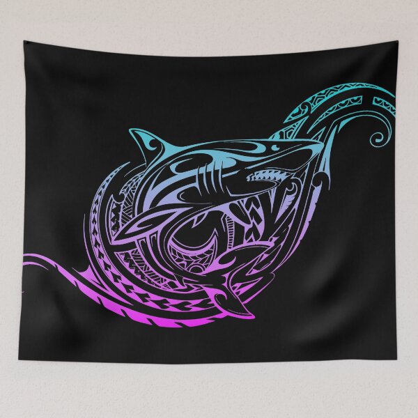 Item preview, Polynesian Shark – Tribal Tattoo Inspired by the Ocean designed and sold by CreaTahiti.
