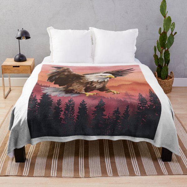 Item preview, American Bald Eagle with Beautiful Wilderness Background designed and sold by AmericaFreedom.