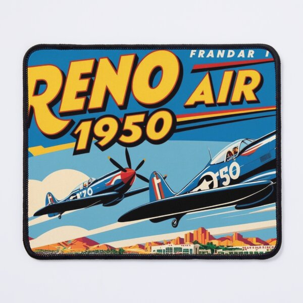 Item preview, Reno Air Race 1950 Vintage Poster designed and sold by Runway09.