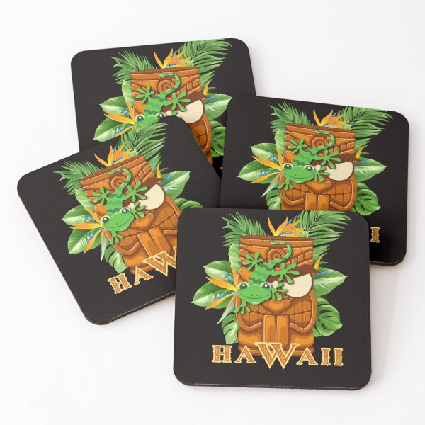 Item preview, Hawaii Tiki and Gecko designed and sold by joztees.