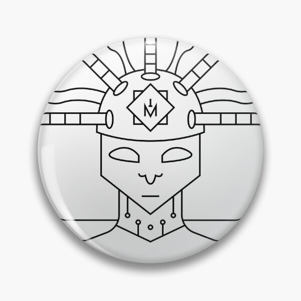 Item preview, Portrait of a figure with technological headgear in a circle designed and sold by estebansequeira.