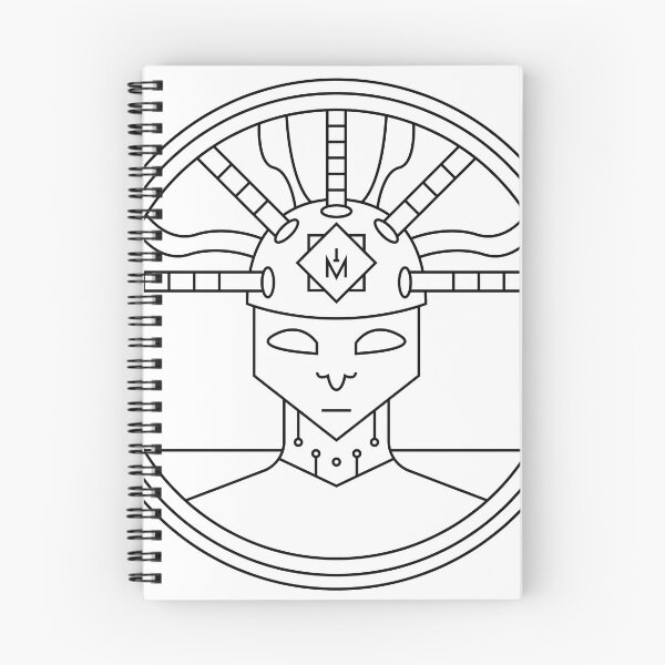 Item preview, Portrait of a figure with technological headgear in a circle designed and sold by estebansequeira.