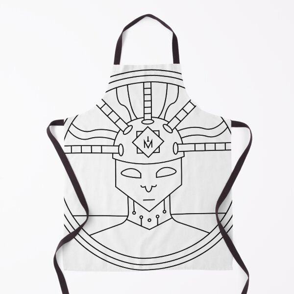 Item preview, Portrait of a figure with technological headgear in a circle designed and sold by estebansequeira.
