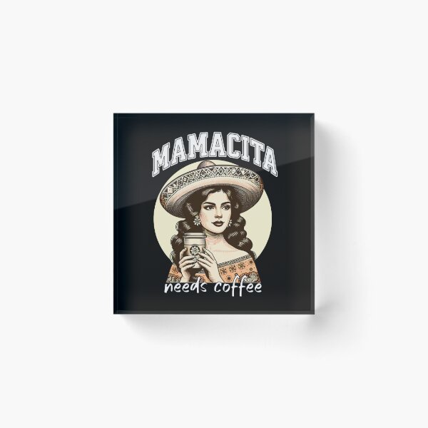 Item preview, Mamacita Needs Coffee Retro Latina Cafe designed and sold by Tiendita-Arroyo.
