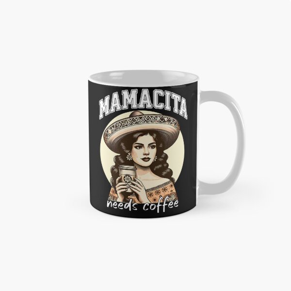 Item preview, Mamacita Needs Coffee Retro Latina Cafe designed and sold by Tiendita-Arroyo.
