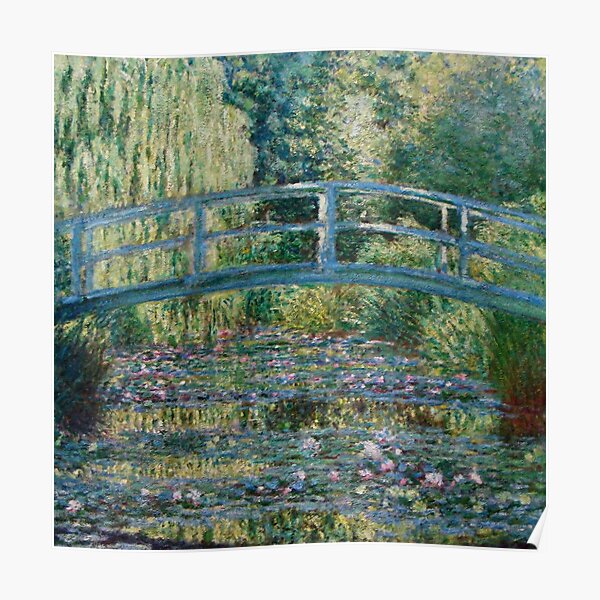 Claude Monet, digital art essay: Le Bassin aux nymphéas Poster